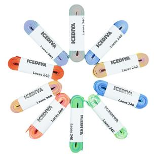 【适用38码鞋以下】俄罗斯icediva彩色带钻240mm儿童花样滑冰鞋带