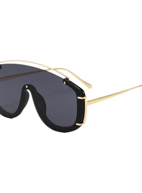 时尚潮流太阳镜超大框连体女遮阳防紫外线墨镜男驾驶防强光驾驶镜