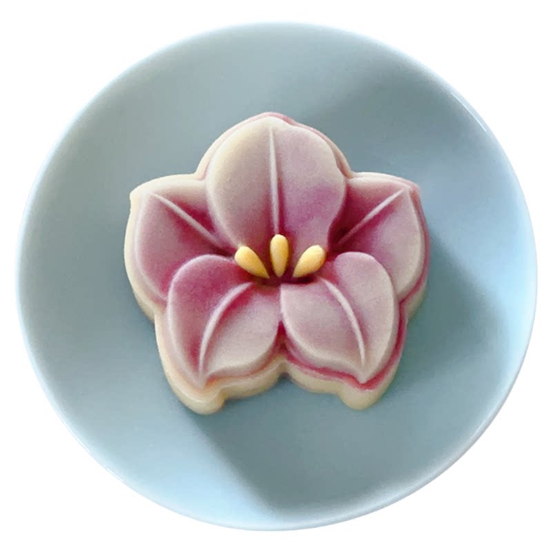 50g海棠花中秋节月饼模具 立烘焙模具