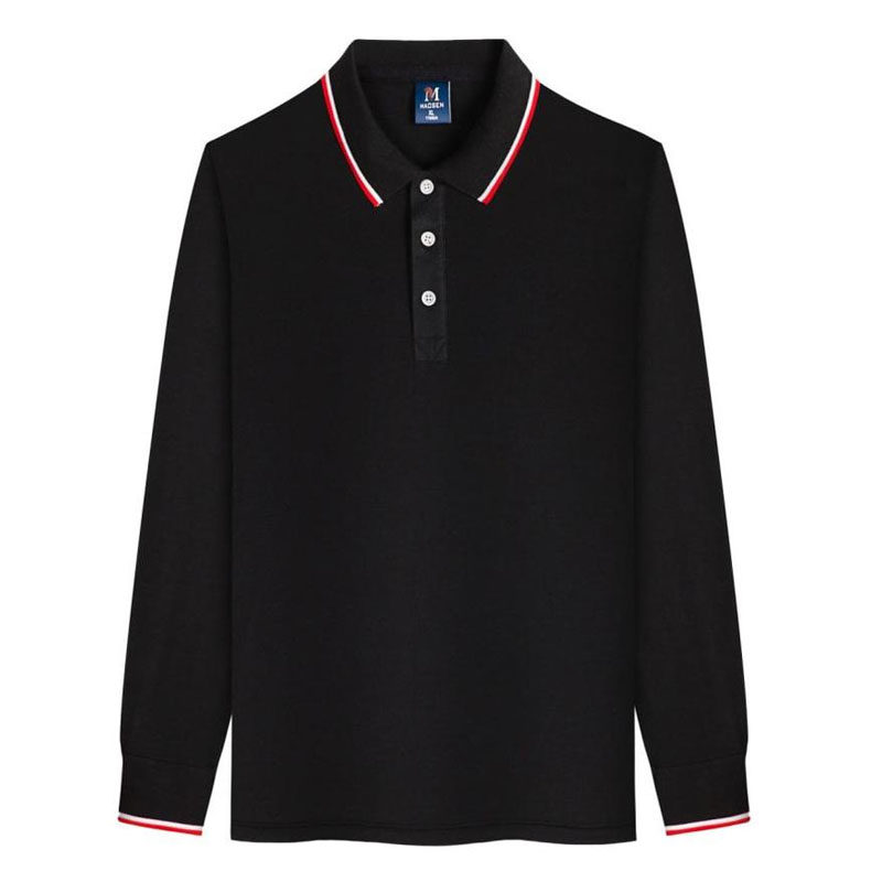 300斤特大码工作服男装长袖t恤定制秋冬加肥加大翻领polo衫印logo