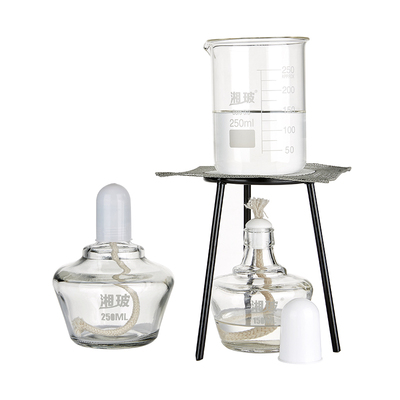 湘玻玻璃酒精灯/三脚架送灯芯