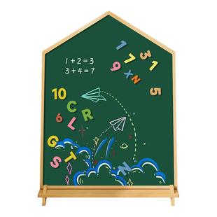 家用儿童小黑板可擦教学画板白板写字板家用支架式绘画磁性黑板