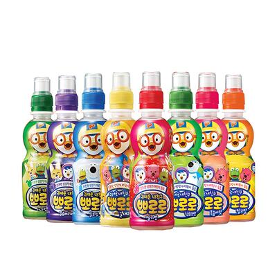 啵乐乐韩国进口果味饮料24