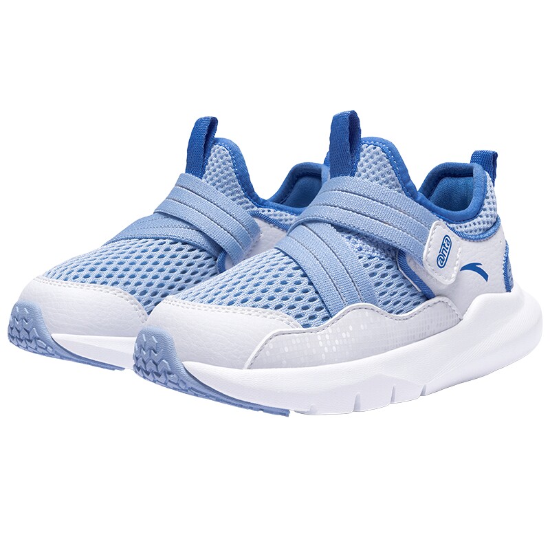 安踏学步鞋夏新款男女宝宝鞋婴儿鞋儿童网眼透气运动鞋一脚蹬童鞋