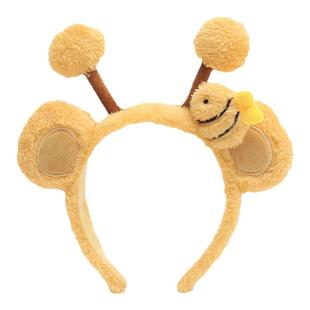 洗脸发箍女可爱毛绒小蜜蜂发卡超萌压发头箍2025新款卡通发捆头窟