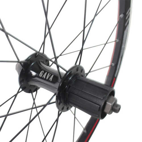 20寸折叠自行车公路车前后轮组406前轮74mm开档v刹快拆卡式轮毂