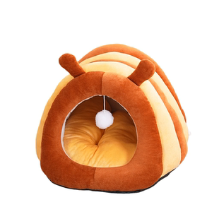 猫窝冬加季厚封闭式保暖可拆洗冬季室内狗窝加厚蜜蜂沙发小窝双层