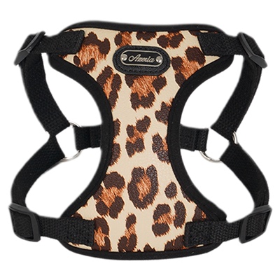 AZERIA宠物狗豹纹花纹背心胸背带