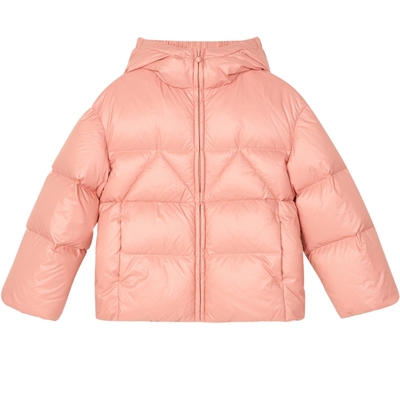 erdosKIDS 鄂尔多斯童装 女童短款白鹅绒羽绒服