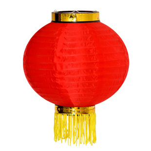 大红圆灯笼串新年春节装饰户外防水折叠三四五六连串灯笼小灯笼串