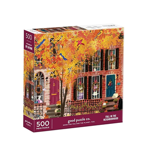 【官方正版】邻里之秋Galison秋日500片拼图节日送女生礼物礼品
