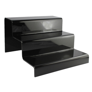 三层亚克力透明展示架鞋店鞋架 鞋子展示架鞋托 阶梯化妆品置物架