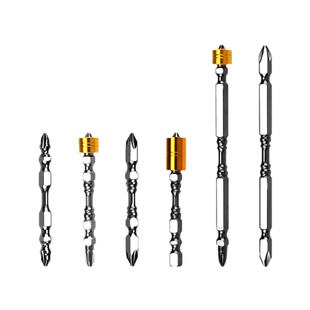 正品双截棍批头十字钨钢强磁铁披头风批电动螺丝刀头手电转钻劈头