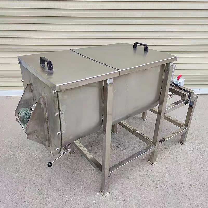 厂家现货不锈钢U型搅拌机 饲料干粉颗粒粉末混合机不锈钢拌料机