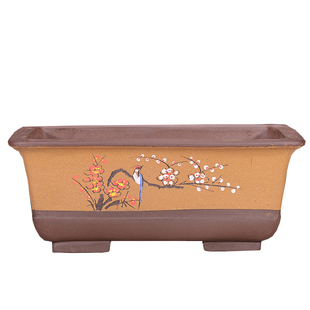 宜兴精品紫砂长方盆特大号盆景盆绿植园艺盆栽客厅阳台花盆多肉盆