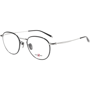 CHARMANT夏蒙眼镜框Z钛男款商务圆框眼镜架可配近视度数ZT27117