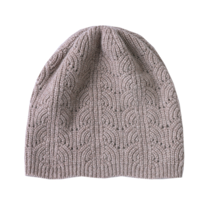 纯羊毛镂空帽子薄款秋冬针织套头