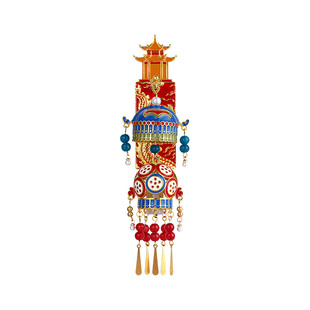 中国国家博物馆宪宗元宵行乐图宫灯冰箱贴可发光新中式送朋友礼物