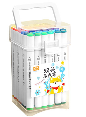 双头马克笔小学生专用免按压