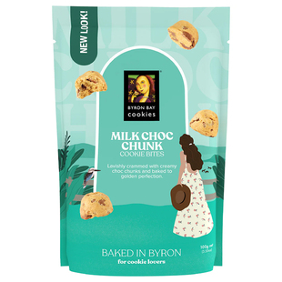 澳洲直邮Byron Bay拜伦湾曲奇饼干系列100g低糖无麸质巧克力零食