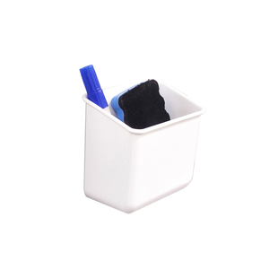 【白板配件】可挂可吸式笔筒白板笔收纳盒吸盘笔盒悬挂式盒子黑板壁挂笔盒白板配件