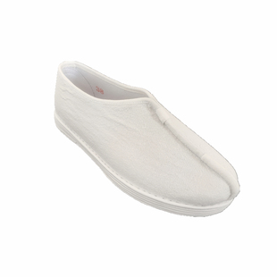 手工千层底白色棉麻禅意布鞋居士茶人配搭单鞋复古平跟春秋僧鞋