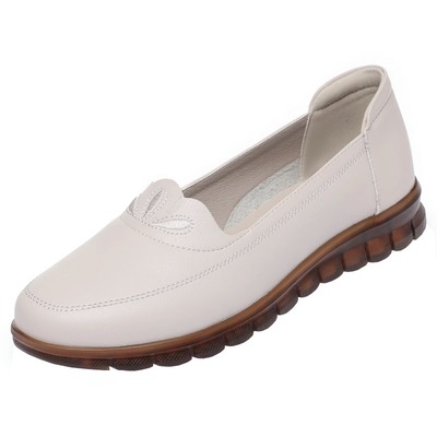 真皮牛筋软底单鞋中老年妈妈鞋