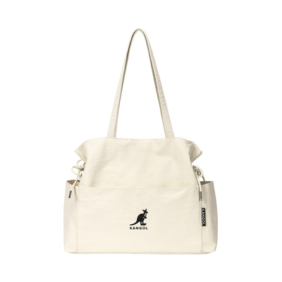 KANGOL抽绳子母托特包女大学生简约百搭大容量通勤包单肩手提包包