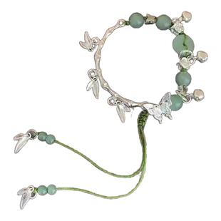 2024新款中式蝴蝶半镯竹节手链古风清冷感小众设计饰品复古高级女