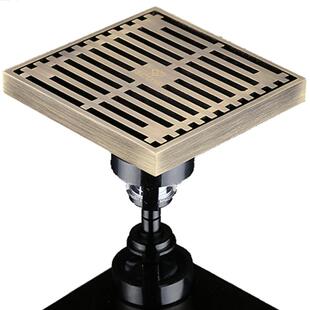 返必克全铜防臭地漏防反水溢水磁悬浮密封卫生间淋浴房防堵防虫