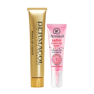 dermacol黛玛蔻小金管遮瑕膏妆前乳套组  黄金搭档遮瑕伴侣