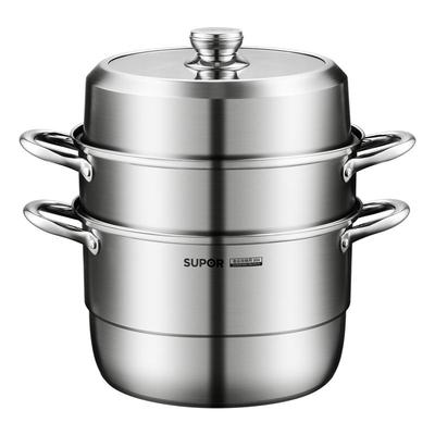 苏泊尔蒸锅家用304不锈钢加厚4层蒸煮炖蒸鱼馒头燃气灶电磁炉通用