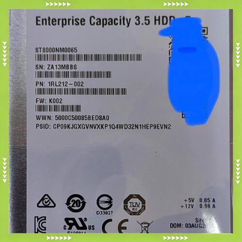 【问价】ST8000NM0065-SAS-4KN希捷8TB SAS适用