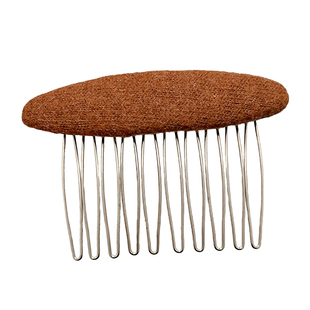 椭圆毛呢倒插梳发夹女2026新款高端气质公主头发梳碎发刘海夹头饰