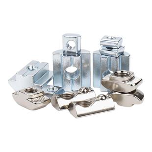 铝型材螺母T型滑块钢珠弹性弹片欧标国标四方形2030405M6M8锤头船