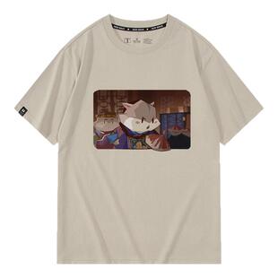精灵金陵副将马国成趣味小约翰可汗仓鼠雍正王朝短袖T恤纯棉休闲