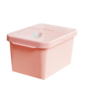卡通可爱米缸家用装米桶小号5-10斤带盖桶储米箱小型翻盖神器粉色