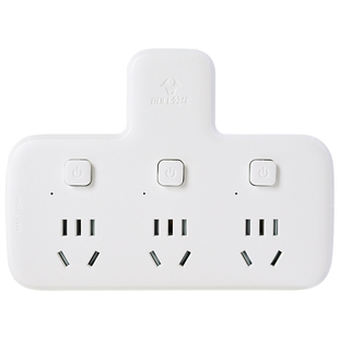 公牛插座转换器面板多孔多插位一转二三多功能扩展插座插排插线板