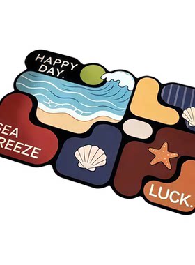 浴室吸水地垫硅藻泥厨房地垫防滑垫吸水入户门洗手间简约拼图垫子