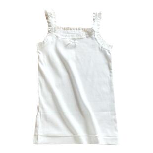 2件儿童新款纯棉女童中大童弹力吊带内搭打底花边女宝宝夏季背心