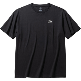 安踏短袖男女款2026新款夏季T恤圆领宽松运动上衣针织白色休闲服