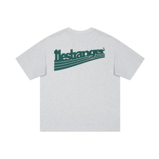 11E 纯棉美式复古字母印花短袖T恤情侣运动休闲T恤