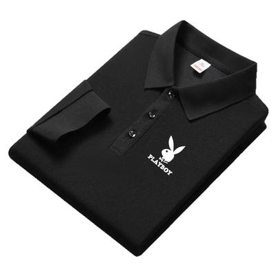 花花公子正品纯棉polo衫男半袖潮流商务男装夏季上衣百搭短袖T恤