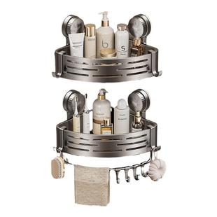 吸盘浴室置物架三角篮免打孔卫生间厕所收纳架子墙角沐浴露洗澡架