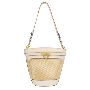 钟楚曦同款ParisaWang包包Madison麦迪逊水桶包法式编织沙滩度假