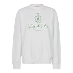 Sporty Rich 女士春季棉质休闲宽松简约圆领卫衣银泰百货