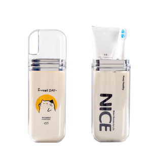 三合一洗漱杯便携旅行一家三口牙具牙刷收纳盒多功能漱口杯套装