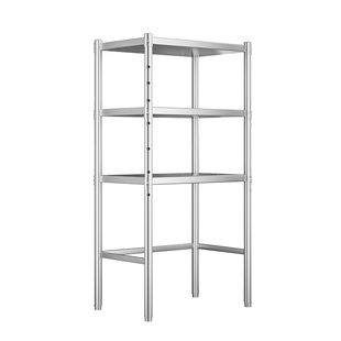 不锈钢储物架厨房置物架微波炉架家用冰柜洗衣机上方架收纳可定做