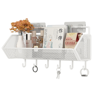 墙上置物架网格挂篮宿舍床上床头床边收纳筐寝室墙面壁挂式置物篮