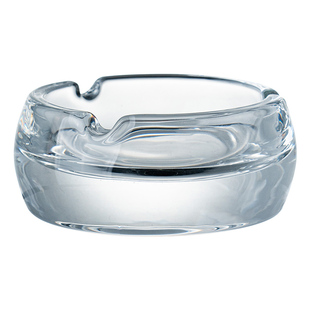 创意水晶金边烟灰缸家用卧室办公室高端大气上档次高级感雪茄烟碟